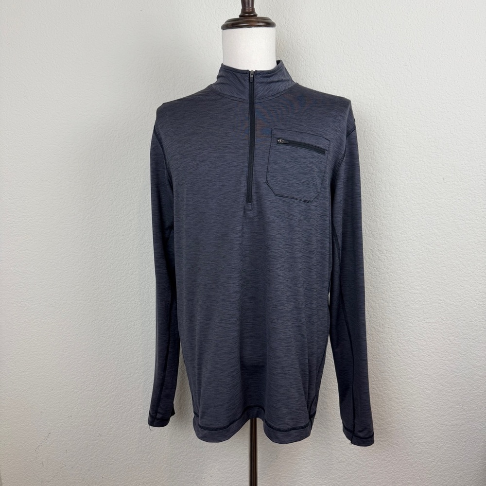 Prana Men’s Zylo 1/4” Zip long sleeve pull over | Grey | L